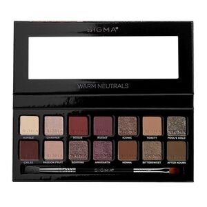 SIGMA warm neutrals eyeshadow palette New